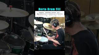 Herta Drum Fill ヘルタでドラムフィルイン 叩いてみた Drum Fillin drums sakaedrums rudiments [upl. by Darwen]