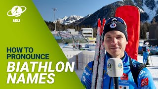 Beijing 2022 Biathletes Pronouncing Their Names [upl. by Herbert]