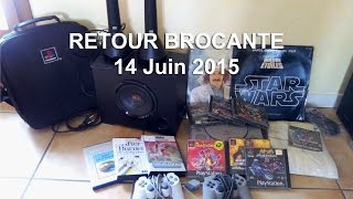 retro gaming PS1  retour brocante 14062015 [upl. by Waynant334]