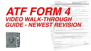 ATF 53204 Form 4 Video WalkThrough Guide  National Gun Trusts [upl. by Salome]