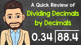 Dividing Decimals by Decimals  Math with Mr J [upl. by Aelem]