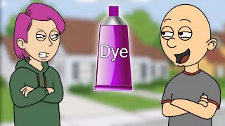 Classic Caillou Dyes Boris Hair to PurpleGrounded [upl. by Polinski]