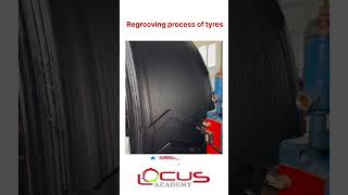 Regrooving process of tyres science educationalvideos viralshorts [upl. by Lerad125]