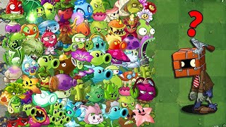 Tournament All Best Plants Vs 99 Brickhead Zombies  Who Will Win  PvZ 2 Plant vs Plant [upl. by Aicened]