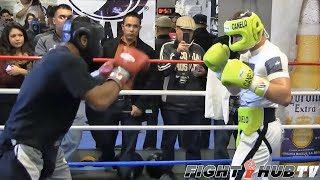 CANELO ALVAREZ WORKS SPARRING PARTNER WITH HIGH LEVEL COUNTER PUNCHING  FULL VIDEO [upl. by Kirenoj]