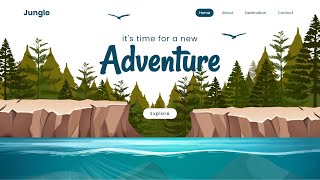 Parallax Scrolling Website  How to Make Animated Website using Html CSS amp Javascript [upl. by Langelo989]