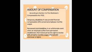 Workmen Compensation Act 1923 [upl. by Aryahay]