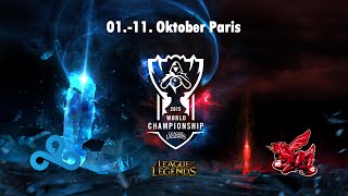 Cloud 9 vs ahq eSports Club  Tiebreaker Gruppe B World Championship Gruppenphase 2015 [upl. by Fidellas]