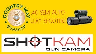 Shotkam 410 Shotgun Clay Shooting at Willow Farm [upl. by Nomead927]