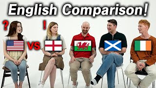 American Shocked by ENGLISH from England Scotland Ireland and Wales l Can You Understand [upl. by Belvia]