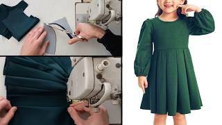 The craftsmen hide this method of sewing from you sewing girl dress [upl. by Noroj744]