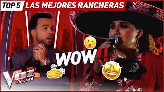 Las mejores actuaciones RANCHERAS en La Voz [upl. by Ytinav]