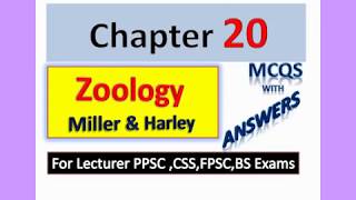 Miller and Harley Zoology MCQs Chapter 20 By Khan Bio Education [upl. by Akerley]