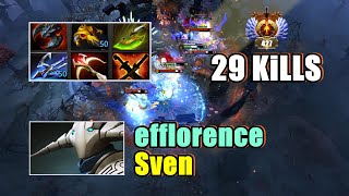 Dota 2 Sven  efflorence Immortal 427 [upl. by Neelie]