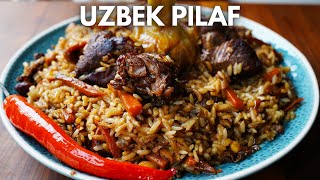 Uzbek Pilaf Fragrant and Flavorful One Pot Rice with Lamb [upl. by Sedgewick944]