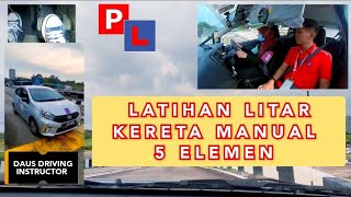 Latihan Litar  Kereta Manual  5 Elemen  Desalita [upl. by Artaed]