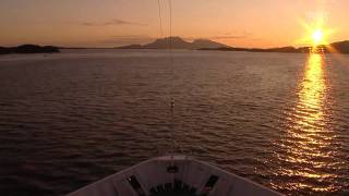 Hurtigruten  timelapse e12 Brønnøysund  Sandnessjøen [upl. by Ivar]