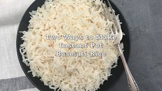 Perfect Instant Pot Basmati Rice [upl. by Esiahc]