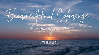 Enormissime Haul Coloriage sur 4 mois ou méga haul printanier [upl. by Briny]