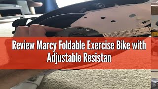 Review Marcy Foldable Exercise Bike with Adjustable Resistance for Cardio Workout and Strength Train [upl. by Sasnak]