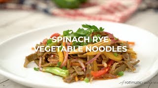 Rotimatic Recipes Spinach Rye Vegetable Noodles [upl. by Dichy794]