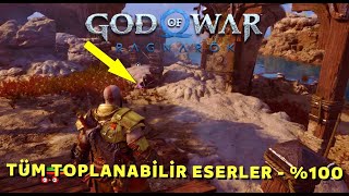 GOD OF WAR RAGNARÖK  TÜM ESERLER \u00100 All Artifacts The Curator Trophy [upl. by Oeflein]