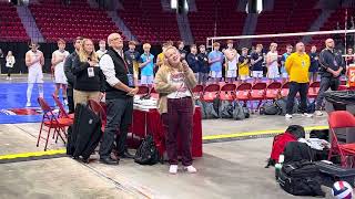 Shelby Brooks Anthem — WIAA State Volleyball Tournament [upl. by Lleuqram]