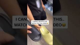 SNEAKER STORE CAUGHT SELLING FAKE YEEZY SLIDES EXPOSED shorts [upl. by Nyroc35]