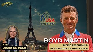 Boyd Martin Riding Fedarman B Usa Eventing Olympics Team Interview With Diana De Rosa [upl. by Einnahc]