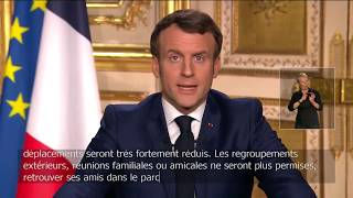 Macron discours du 16 mars 2020 [upl. by Nyloc459]