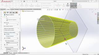 Cómo hacer una reducción circular concentrica cono en Solidworks 2017 [upl. by Ullund]