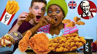 KFC MUKBANG Original Recipe Chicken Burrito Wings Popcorn Chicken [upl. by Rocray]