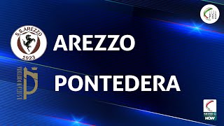 Arezzo  Pontedera 11  Gli Highlights [upl. by Enale]