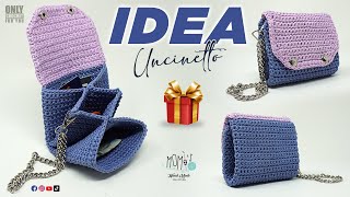 TUTORIAL PORTAFOGLIO ALLUNCINETTO FACILE  EASY CROCHET WALLET 🌻momiscrochet crochet tutorial [upl. by Sand]