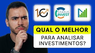 Qual o melhor site para ANALISAR AÇÕES E FIIS Status Invest Investidor10 Fundamentus [upl. by Monie]