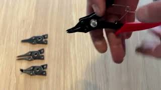 Internal and external snap ring Circlip pliers [upl. by Rehotsirhc]