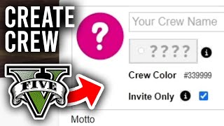 How To Create Crew In GTA 5 Online  Full Guide [upl. by Devol717]