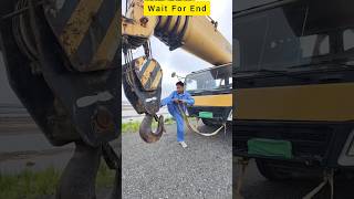 crane se cliping 02 viral video machine viralvideo power hook video tractor jcb [upl. by Cyna]