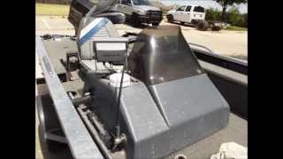 1992 BASS TRACKER Tournament v17 Pro 60 HP Evinrude Boat amp Trailer For Sale [upl. by Anaed]