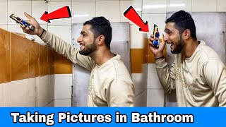 Taking Pictures in Bathroom Prank  Part 2  Prakash Peswani Prank [upl. by Devinne]