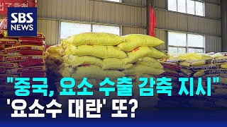 quot중국 요소 수출 감축 지시quot…요소수 대란 재연되나  SBS [upl. by Gunas]