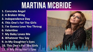 Martina McBride 2024 MIX Playlist  Concrete Angel A Broken Wing Independence Day This Ones [upl. by Leihcey]