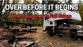 Heavy Winds are Stealing the Fall Colors  TRUCK CAMPING ADVENTURE [upl. by Leandra]