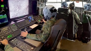 Inside AC130 Super Advanced Cockpit Demolishing Targets From The Air [upl. by Nylak135]