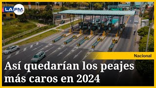 MinTransporte confirmó en cuánto quedarán los peajes para 2024 [upl. by Etteyniv]