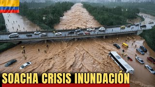 ColombiaCrisis inundacion en Soacha La ciudad quedó prisionera de las lluvias [upl. by Enomahs]