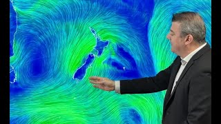 High pressure flirts with NZ we track the showers amp wind [upl. by Robinia]