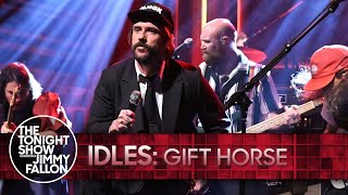 IDLES Gift Horse  The Tonight Show Starring Jimmy Fallon [upl. by Emia]