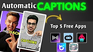 Top 5 Best Free Ai Captions amp subtitles Generator apps Add subtitles and captions [upl. by Suolevram396]