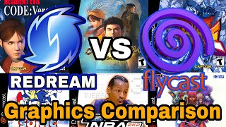 RedreamLite Mode vs Flycast Graphics Comparison [upl. by Dinny967]